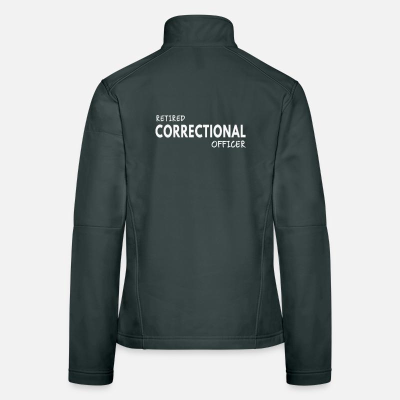 Agent correctionnel à la retraite Veste en tissu softshell Femme