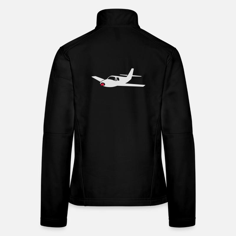 petit avion (couleur personnalisable!) Veste en tissu softshell Femme