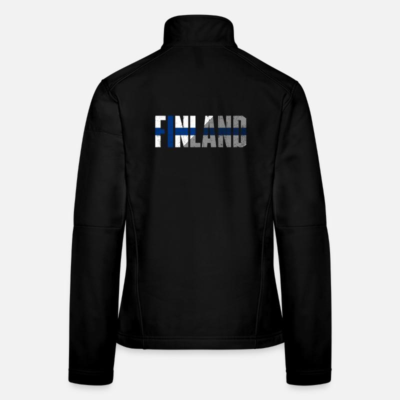 Drapeau nordique de la Finlande Veste en tissu softshell Femme
