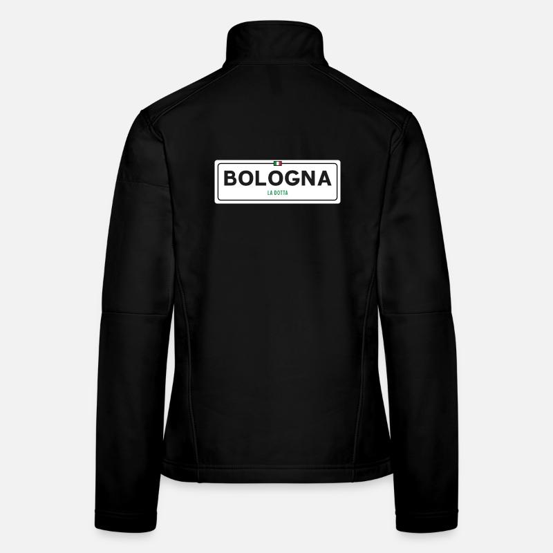 Ortsschild Bologna Frauen Softshelljacke