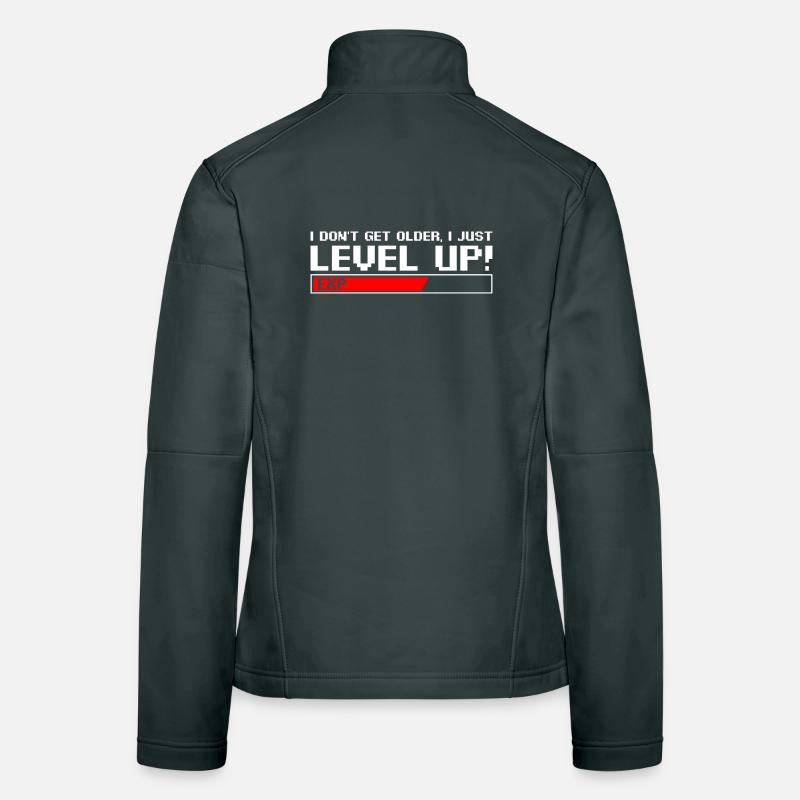 Retro Level Up Pixel Tee Women's Softshell Jacket