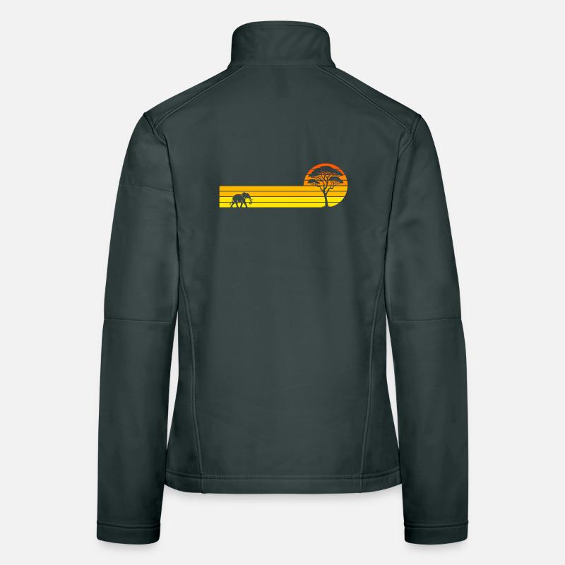 African sunset Women's Softshell Jacket