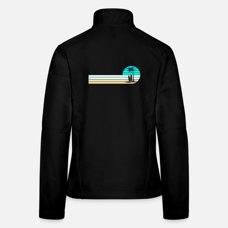 Skyline des Strandes Frauen Softshelljacke