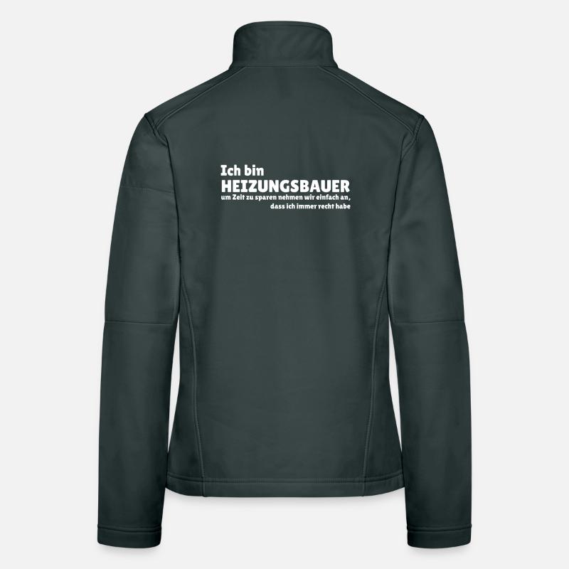 I am a heating engineer Women's Softshell Jacket
