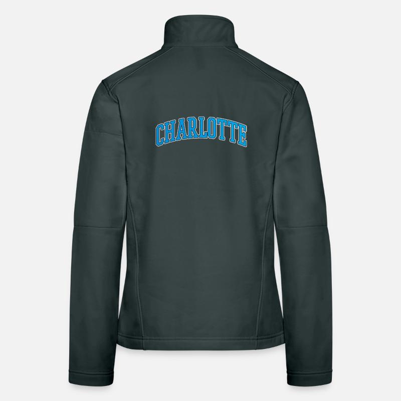 Arc courbé Varsity de Charlotte Veste en tissu softshell Femme