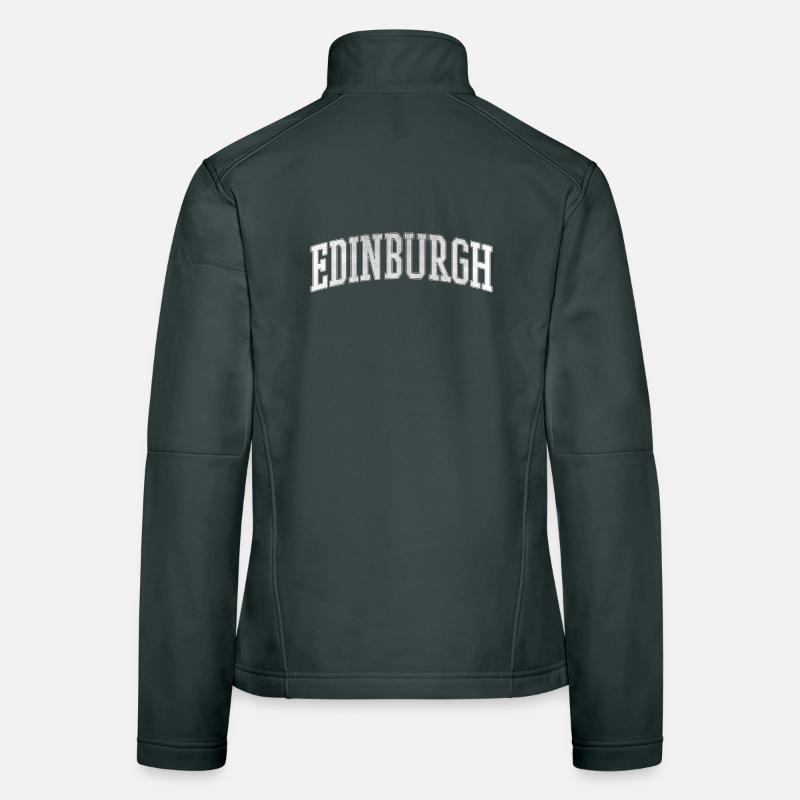 Edinburgh Varsity Bow Font Women's Softshell Jacket