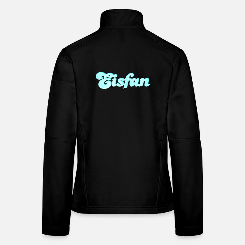 Eis Fan Eiscreme süß Sommer Eiskrem Handschrift Frauen Softshelljacke