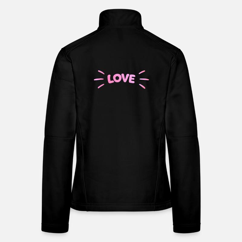 Amour Rose Lumineux Veste en tissu softshell Femme