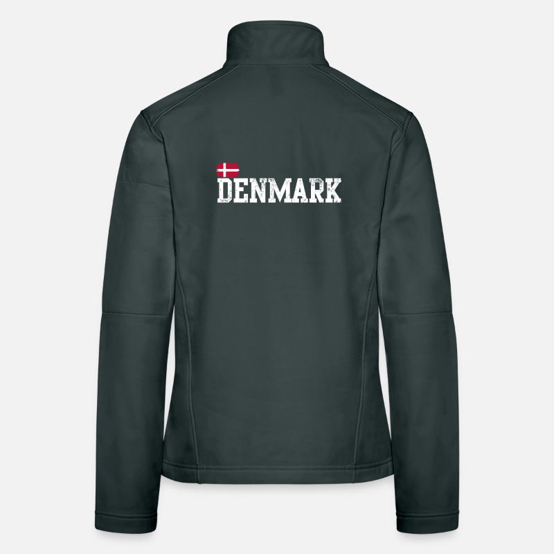 Denmark Pride Schablone Frauen Softshelljacke