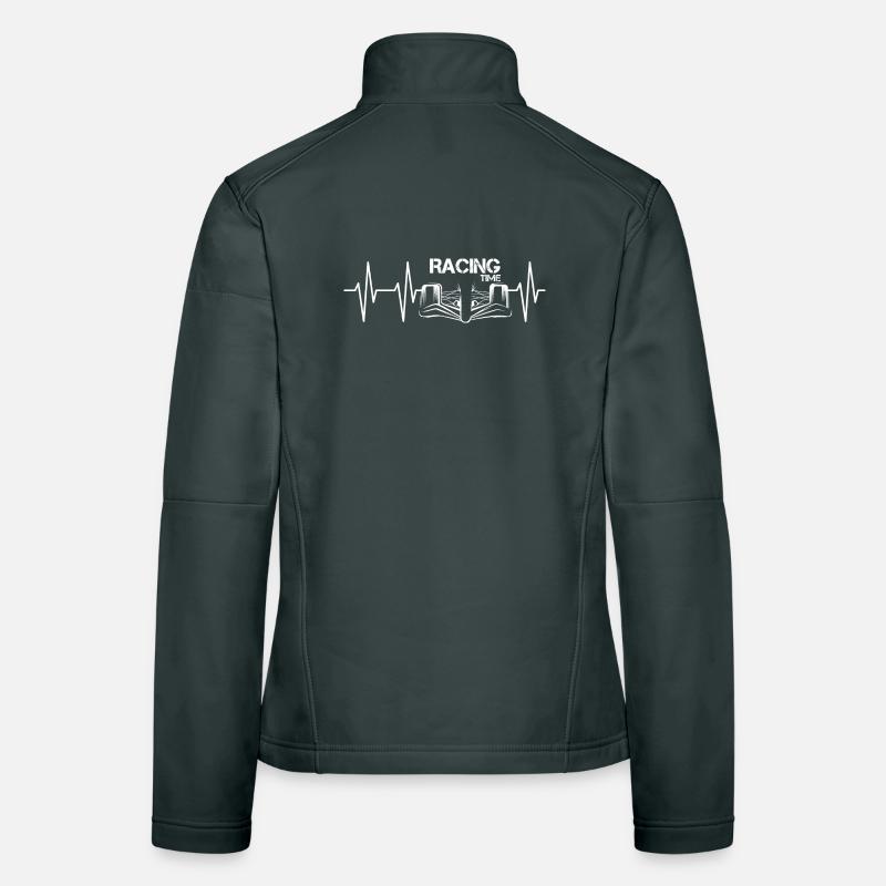 temps de course voiture de course voiture de course voitures de formule pouls Veste en tissu softshell Femme