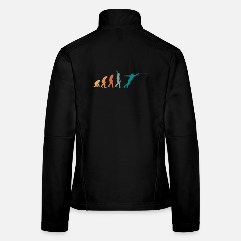 Evolution Escrime Retro Veste en tissu softshell Femme