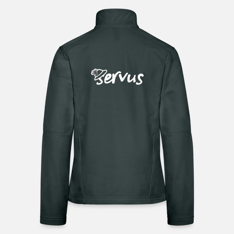 Servus Gruß mit Trachtenhut Frauen Softshelljacke