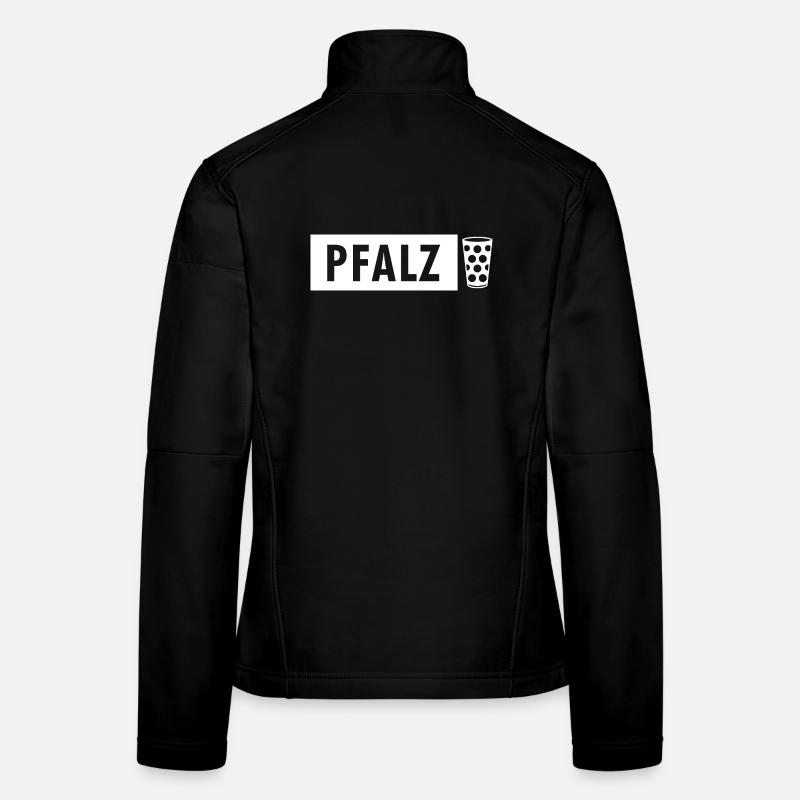 Pfalz Schild mit Dubbeglas Frauen Softshelljacke
