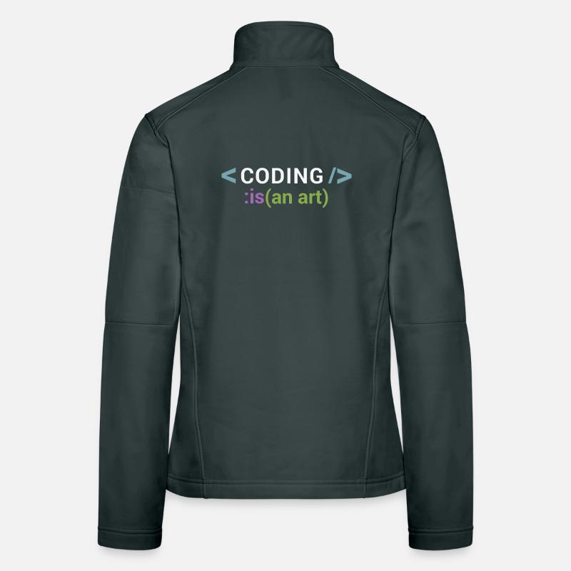 Coding is an art Women's Softshell Jacket
