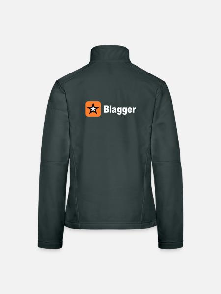 big blagger star - Women's Softshell Jacket - black - Back