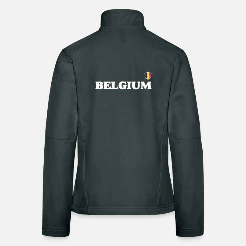 Drapeau de la Belgique Veste en tissu softshell Femme