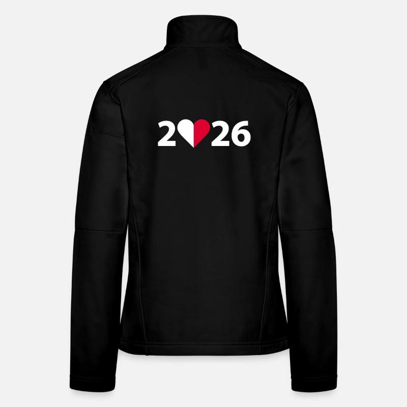 J’aime Malte 2026, vacances à Malte 2026 Veste en tissu softshell Femme