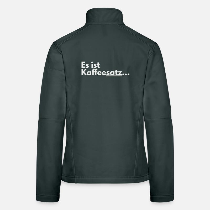 C’est une faute de frappe de marc de café Veste en tissu softshell Femme