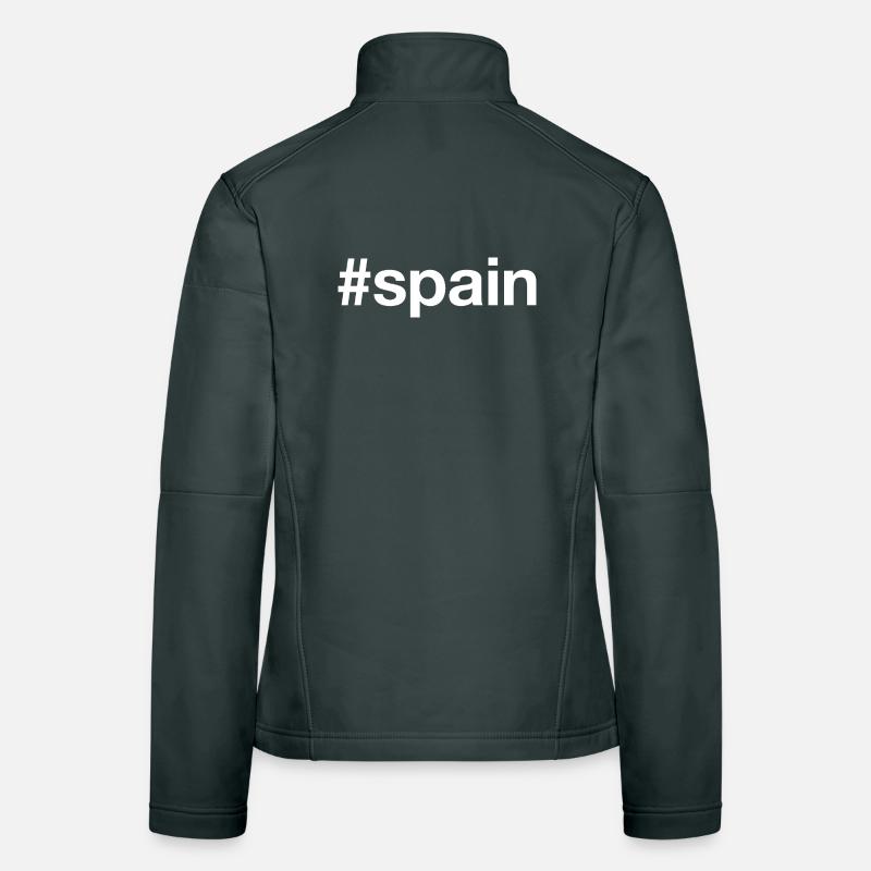 ESPAGNE Hashtag Espagnol Veste en tissu softshell Femme