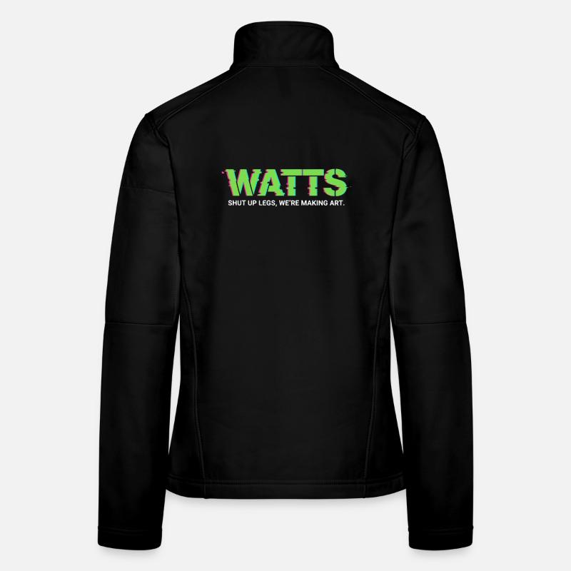 T-shirt Pop Art néon de WATTS Veste en tissu softshell Femme