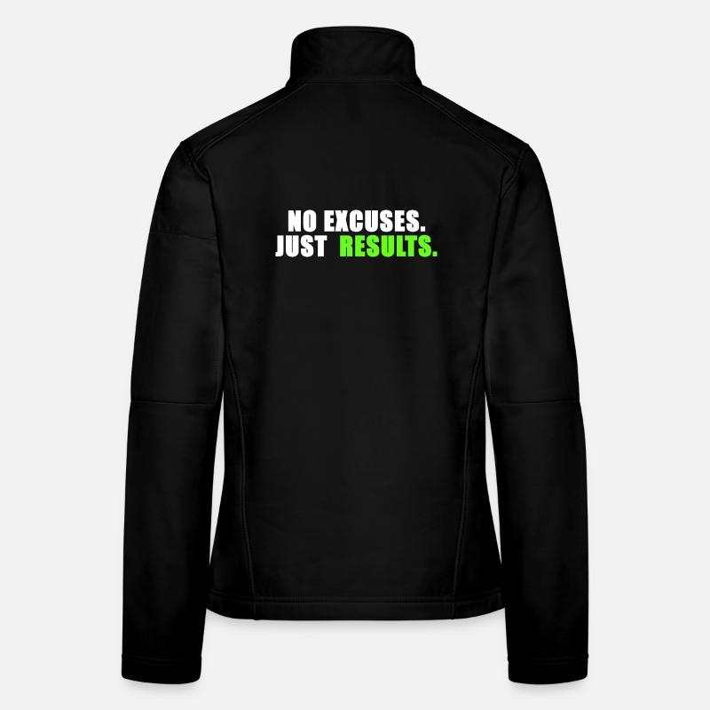 No excuses. Just results. Frauen Softshelljacke