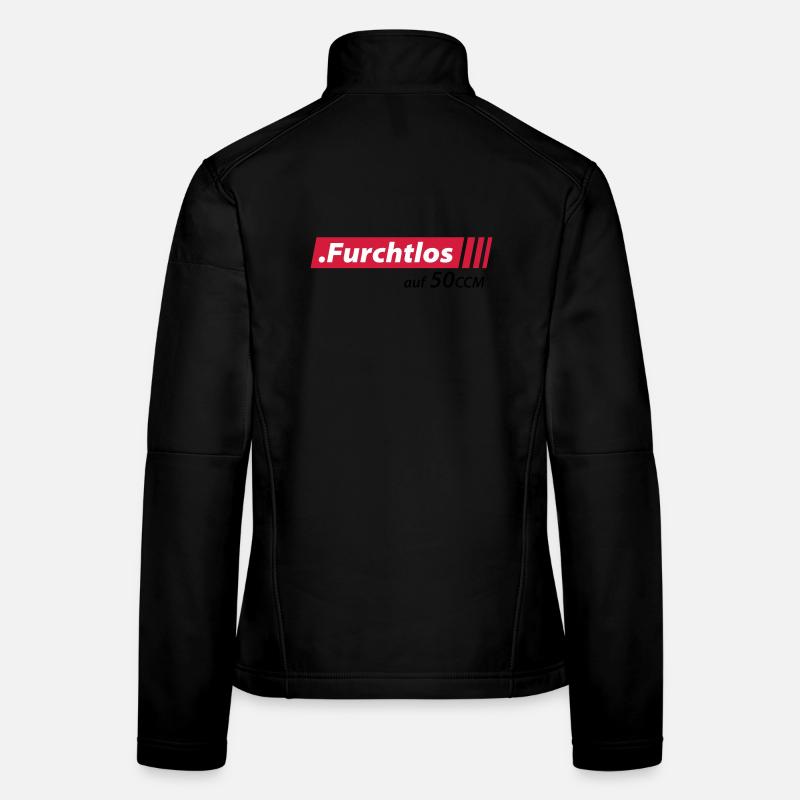 Furchtlos auf 50ccm Stolzer Mofa- und Mopedfahrer Frauen Softshelljacke