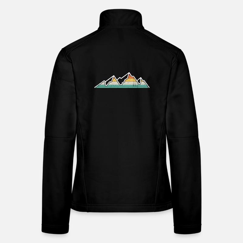 Crête de la Montagne Pastel Rainbow Veste en tissu softshell Femme