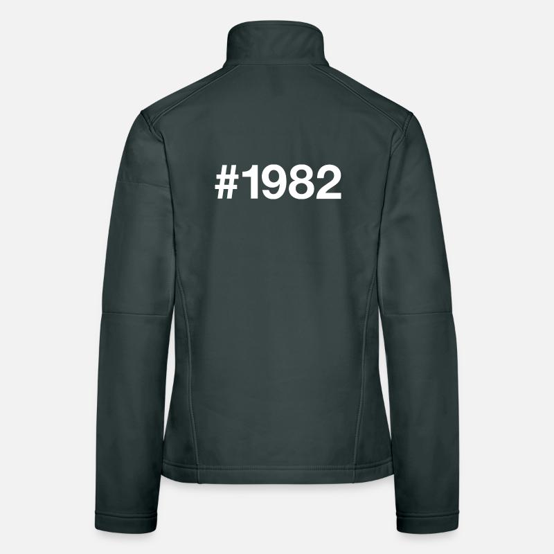 1982 Hashtag 44th birthday 44 years old Women's Softshell Jacket