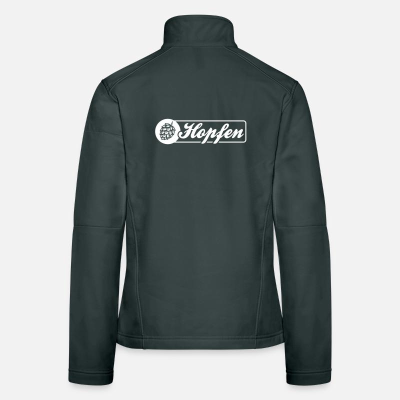 Symbole de l’orge de houblon Veste en tissu softshell Femme