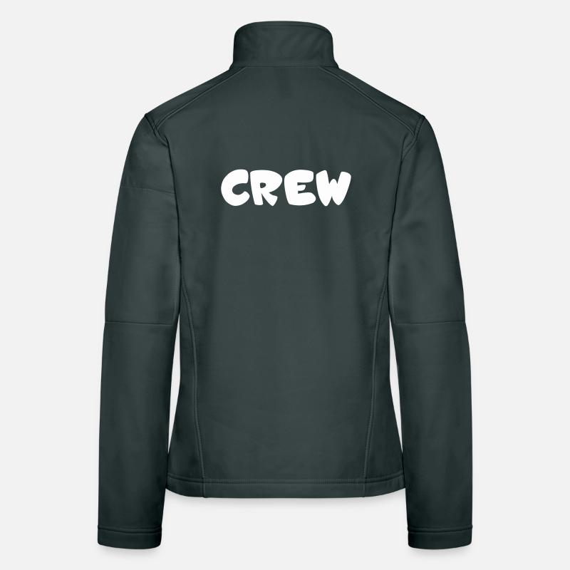 Typographie des Bulles d’équipage Veste en tissu softshell Femme