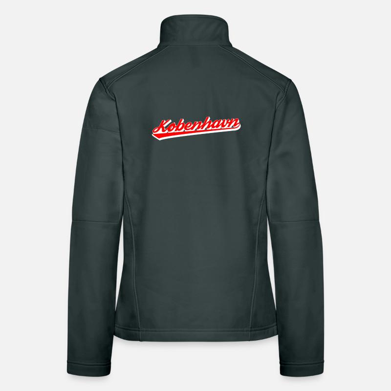 København Script Retro Logo Women's Softshell Jacket