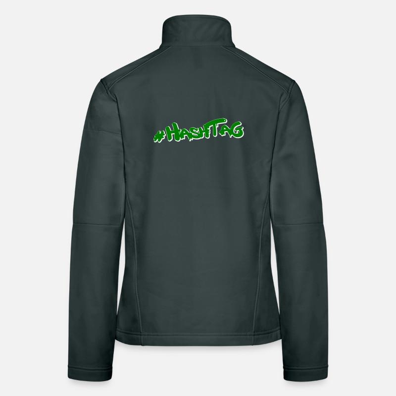 Hashtag Cannabis Frauen Softshelljacke