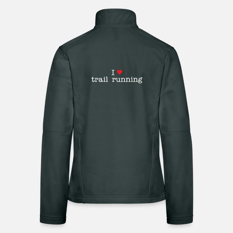 Ich liebe Trailrunning Frauen Softshelljacke