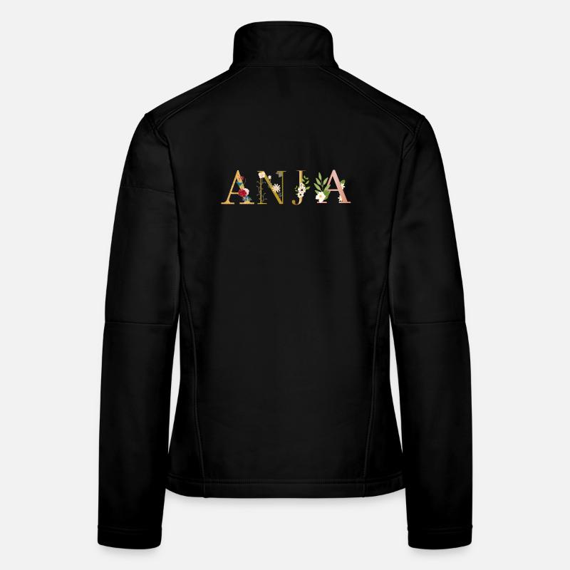ANJA Nom décoré de fleurs Veste en tissu softshell Femme
