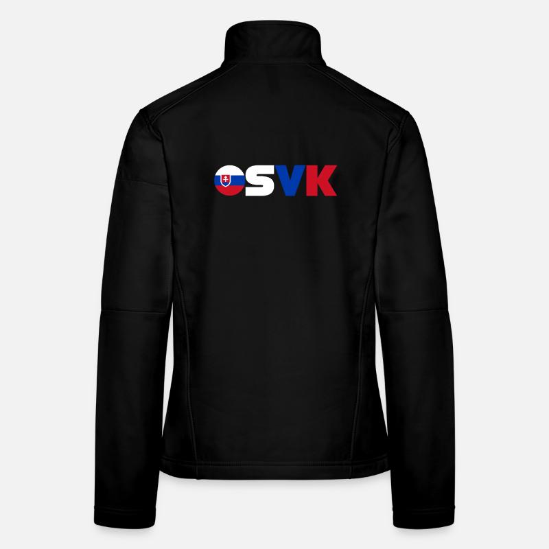 Slowakei - Frauen Softshelljacke - Schwarz