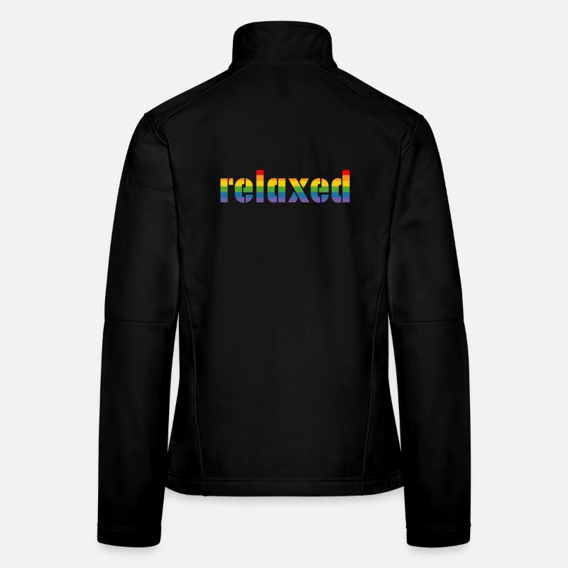 Pride Rainbow Tshirt relaxed LGBT lgbtqi queer Women's Softshell Jacket