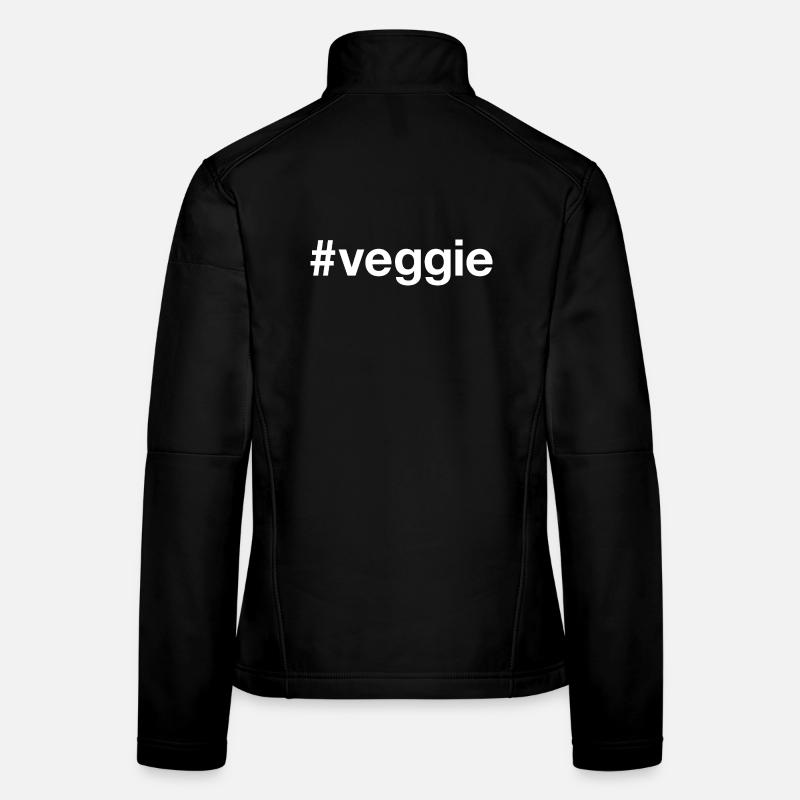 VEGGIE Végétarien Végétarien Hashtag Veste en tissu softshell Femme
