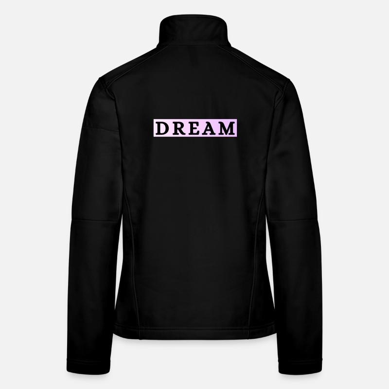  Dream en violet pastelle Veste en tissu softshell Femme