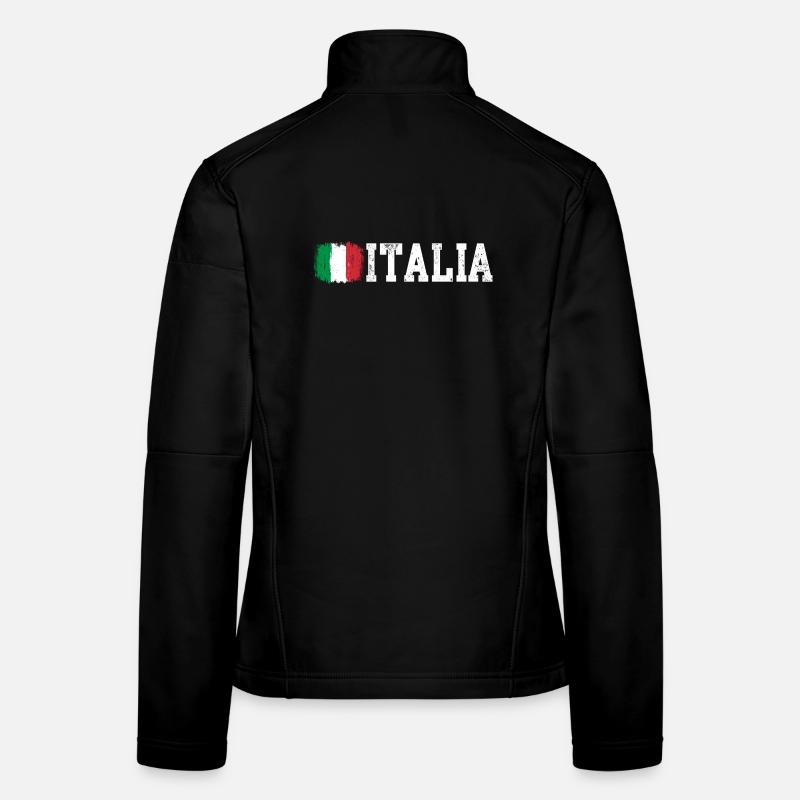 Drapeau de l’Italie Veste en tissu softshell Femme