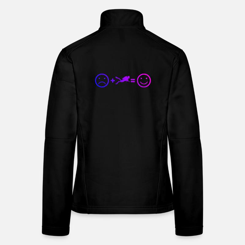 Geschenkidee für eine Freediverin mit Apnoetauchen Frauen Softshelljacke