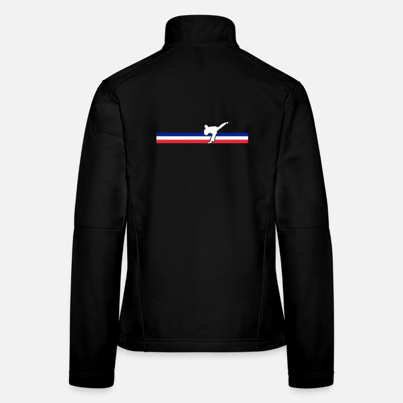 Marseille Design Kunst im Kickboxen - Frauen Softshelljacke - Schwarz
