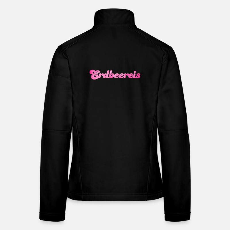 Erdbeereis Eis Fan Sommer Erdbeeren Erdbeer süß Frauen Softshelljacke