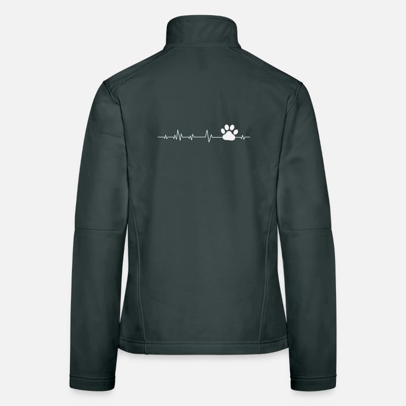 Chiens chiens Veste en tissu softshell Femme