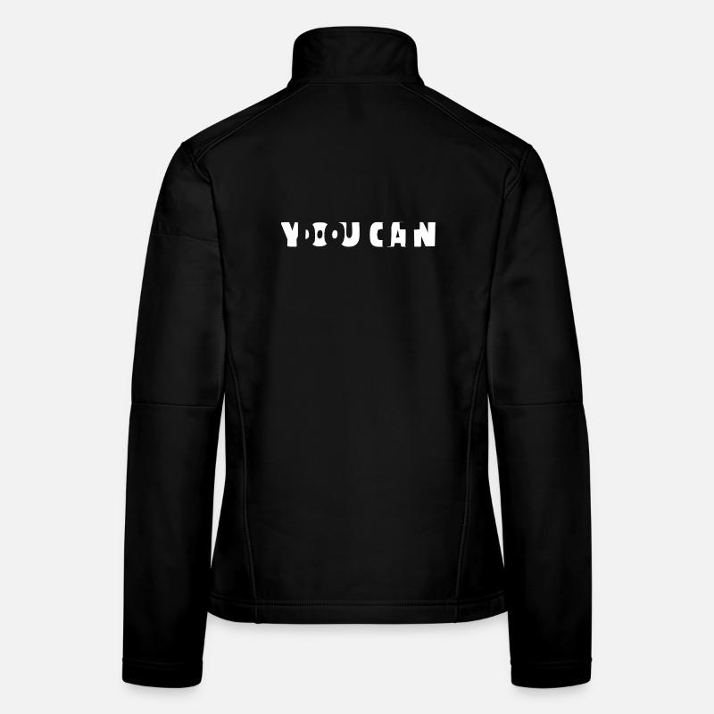 you can do it - Women's Softshell Jacket - black