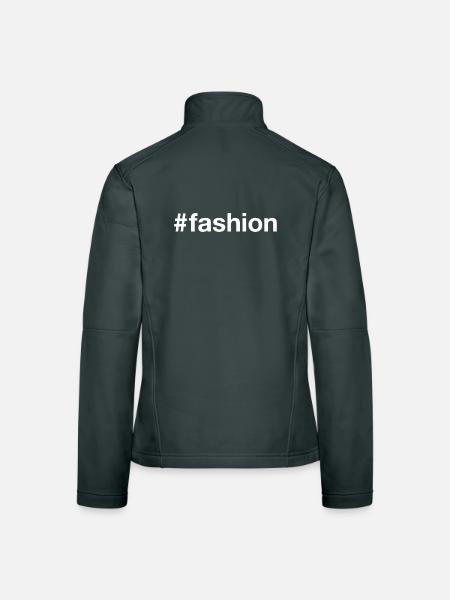 FASHION Hashtag - Women's Softshell Jacket - black - Back