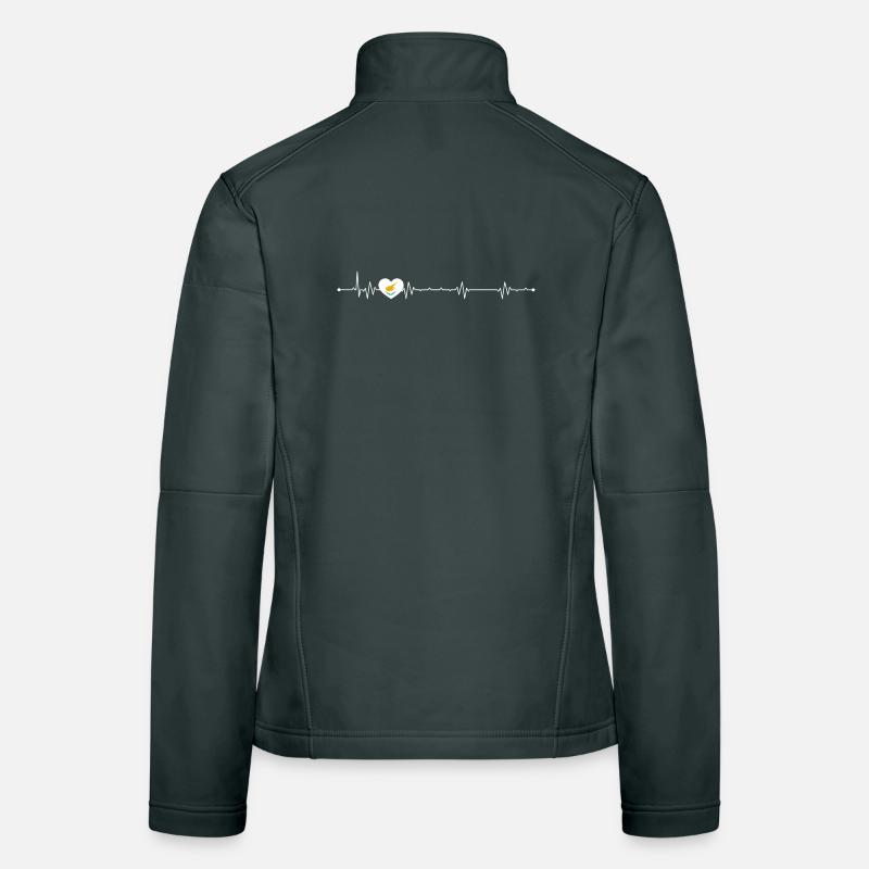 Bird Within Pulse Heart Women's Softshell Jacket