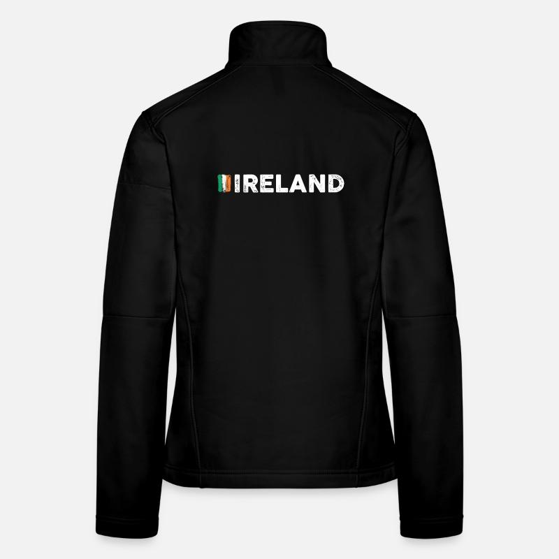 Drapeau de l’Irlande Veste en tissu softshell Femme