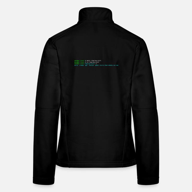 Linux-Terminal Frauen Softshelljacke