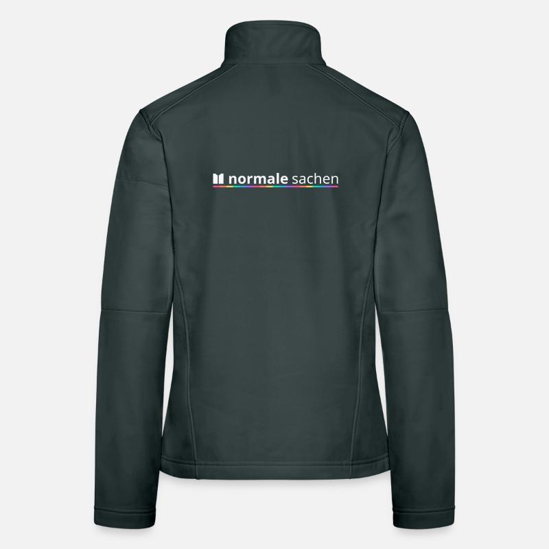 Normal Stuff Logo Arc-en-ciel Veste en tissu softshell Femme