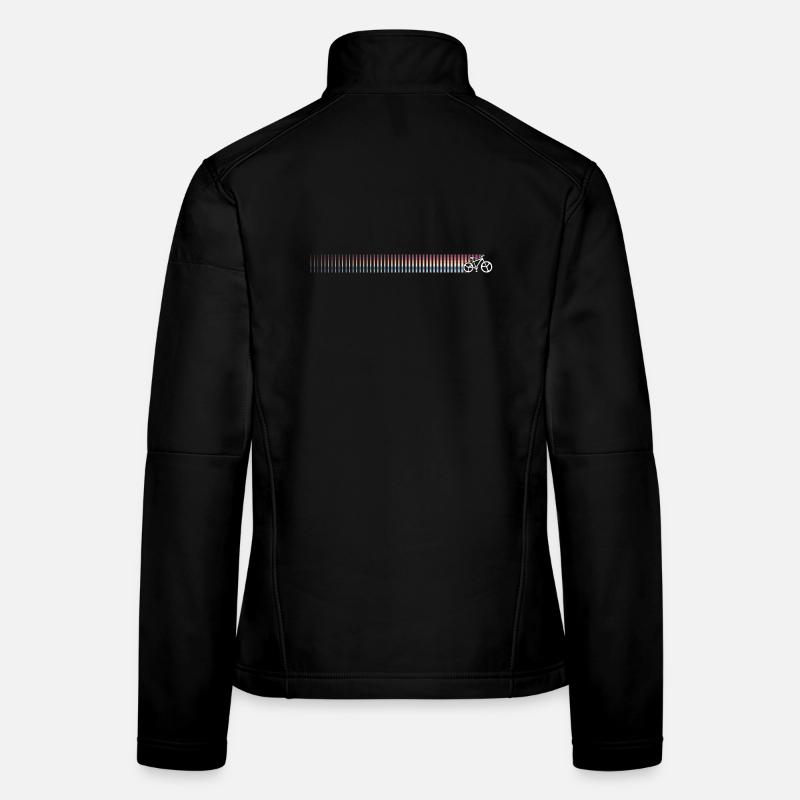 Dégradé code-barres Sunset Veste en tissu softshell Femme